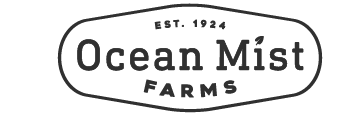 Ocean Mist Farms brand logo in a rounded rectangular frame.