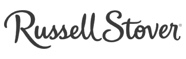Russell Stover brand logo in a cursive script font.